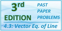 IB Maths SL Topic 4.3 Vector Equation of the Line 3rd Edition Past Paper Problems Solved