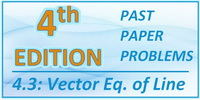 IB Maths SL Topic 4.3 Vector Equation of the Line 4th Edition Past Paper Problems Solved