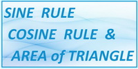 IB Maths SL Topic 3.6 Sine Rule Cosine Rule and Area of Triangle