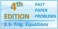 IB Maths SL Topic 3.5 Trigonometry Equations 4th Edition Past paper Problems Solved by JPP