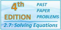 IB Maths SL Section 2.7 Solving Equations Graphically and Analytically 4th Ed Past Paper Problems