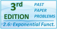 IB Maths SL Section 2.6 Exponential Functions and Their Graphs 3rd Ed Past Paper Problems