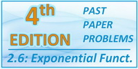 IB Maths SL Section 2.6 Exponential Functions and Their Graphs 4th Ed Past Paper Problems