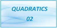 IB Maths SL Section 2.4 Quadratics 02 Notes