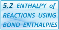 IB Chemistry SL and HL Topic 5.2 Enthalpy of Reactions Using Bond Enthalpies