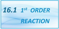 IB Chemistry SL and HL Topic 16.1 First Order Reaction