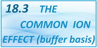 IB Chemistry SL and HL Topic 18.3 The Common Ion Effect