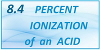 IB Chemistry SL and HL Topic 8.4 Percent Ionization of an Acid