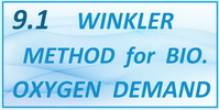 IB Chemistry SL and HL Topic 9.1 Winkler Method for Biological Oxygen Demand
