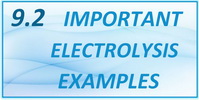 IB Chemistry SL and HL Topic 9.2 Important Electrolysis Examples