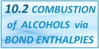 IB Chemistry SL and HL Topic 10.2 Combustion of Alcohols via Bond Enthalpies